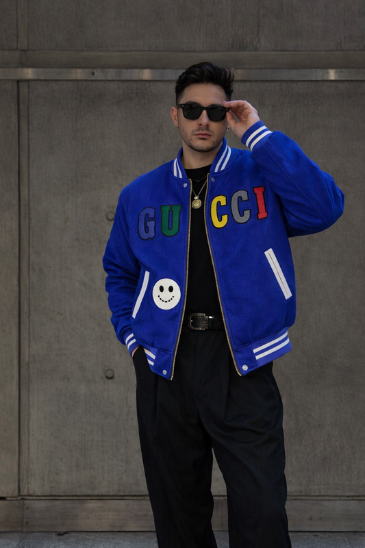 Varsity Jacket – Classic Front Design with Plain Back