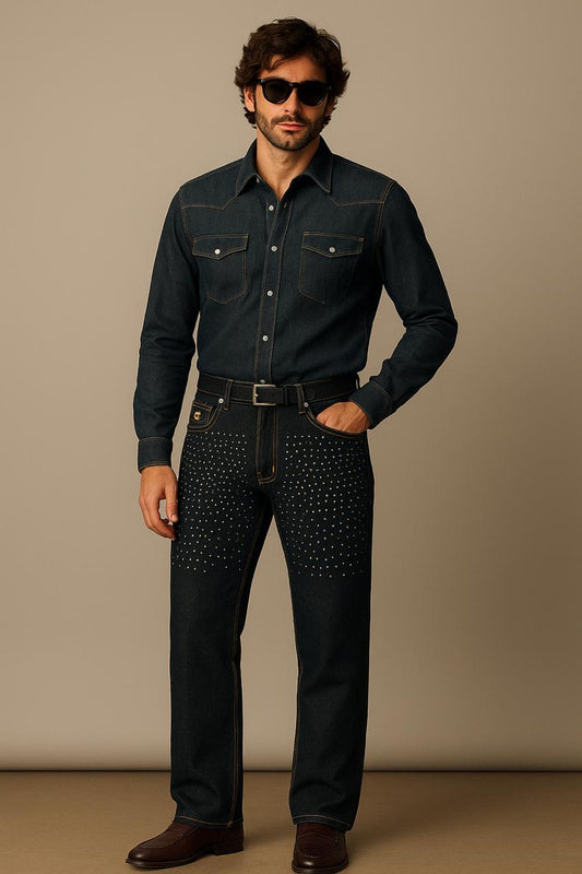 Premium Imported Stone Wash Lycra Designer Denim Jeans